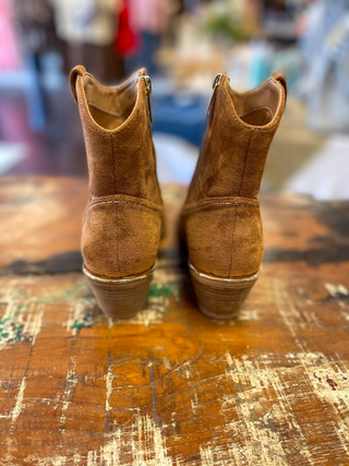 Quittin Time- Tobacco Suede Bootie