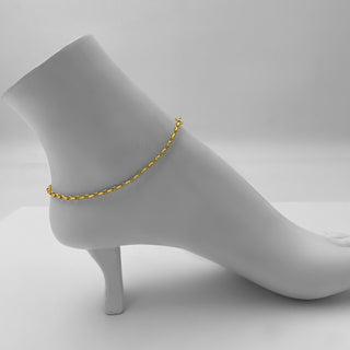 Lola Signature Rolo Anklet Gold