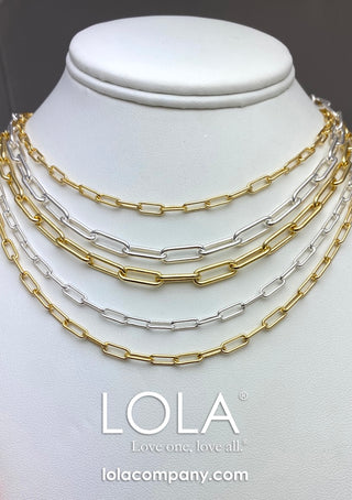 Lola Oval Chain Gold