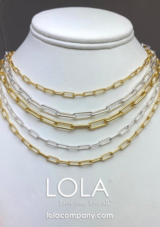 Lola 3.5 mm Oval Chain Silver