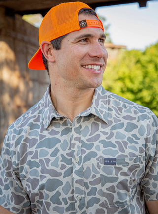 Performance Button Up - Classic Deer Camo