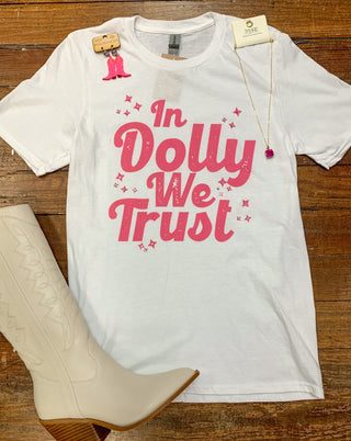 Bedazzled In Dolly We Trust Tee