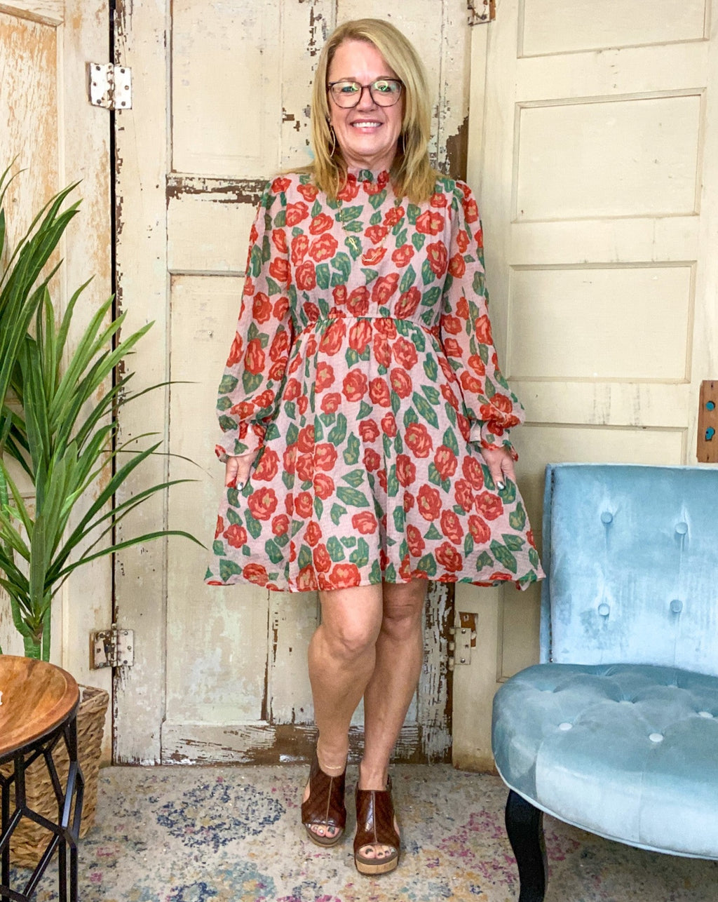 Blushing Rose Dress – The Ruffled Rooster Boutique