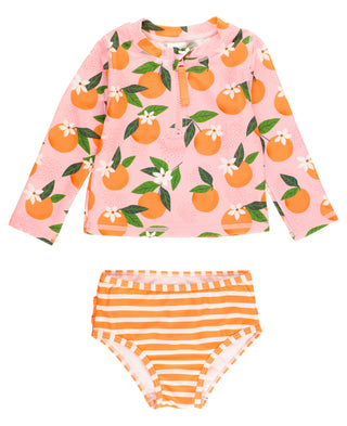 Orange You The Sweetest Long Sleeve Bikini