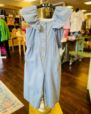 Girls Blue Rosie Jumpsuit