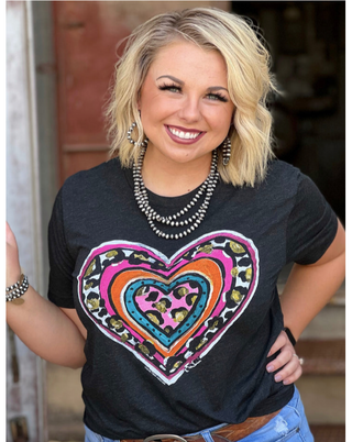 Callie's Leopard Heart Tee